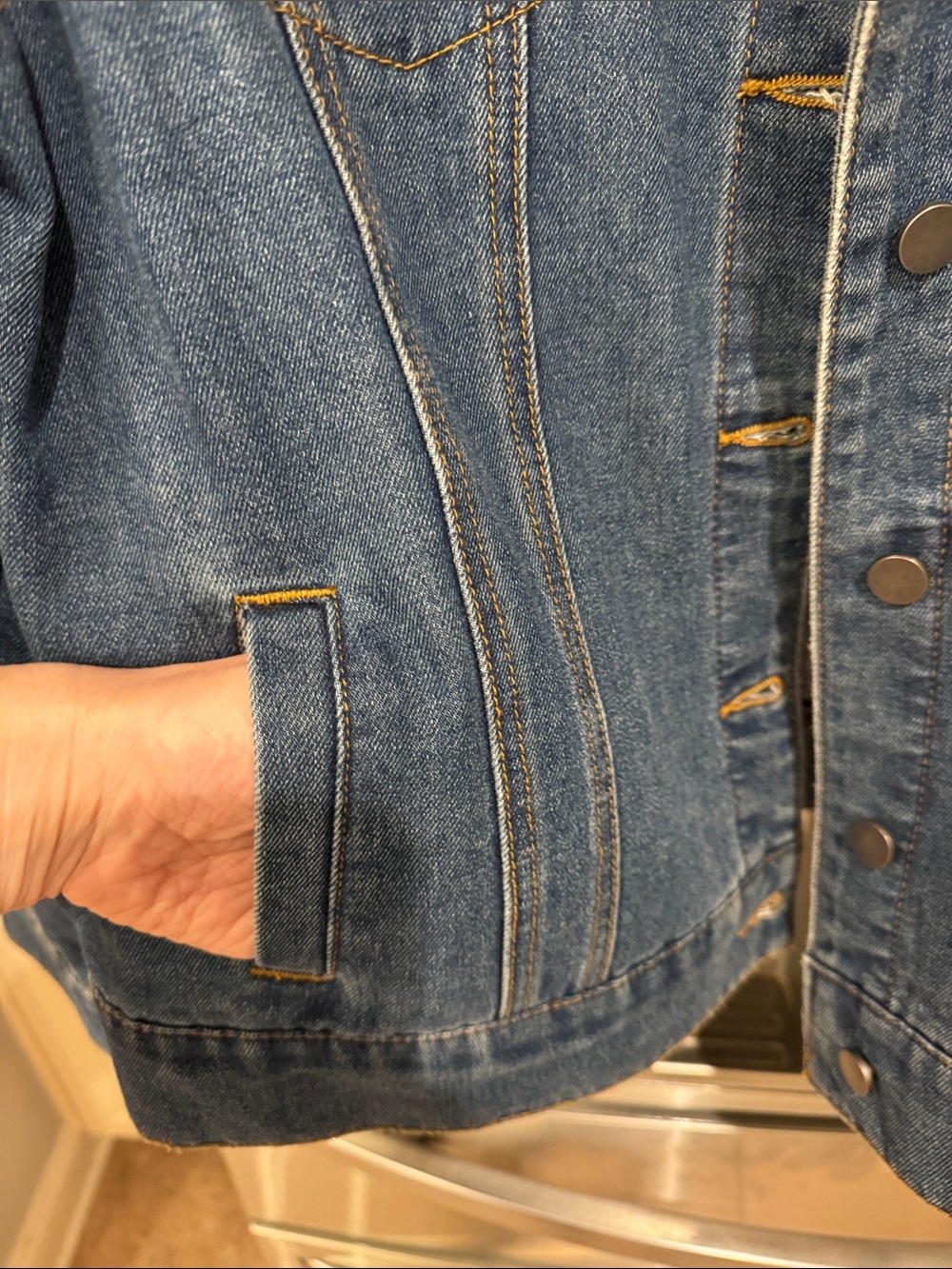 Lee Jean Co. Embroidered Blue Denim Jacket - Picture 11 of 12